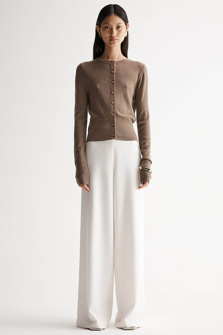 Madeleine Knit Cardigan in Camel