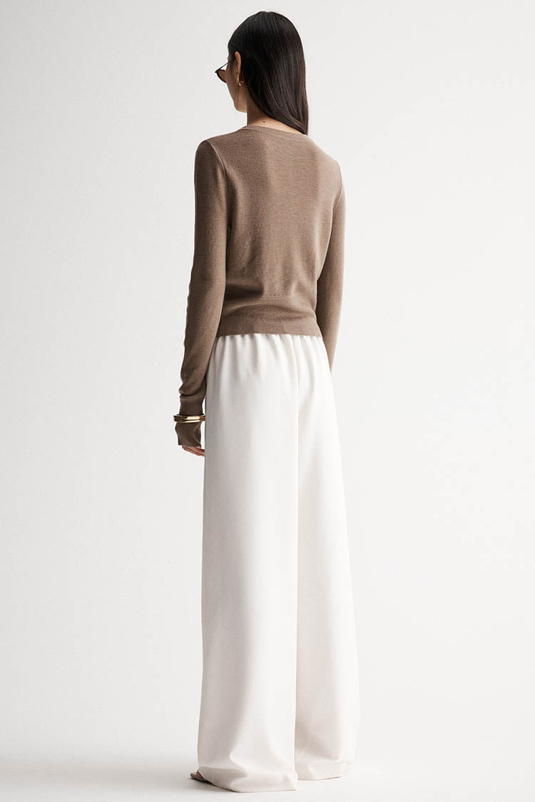 Madeleine Knit Cardigan in Camel