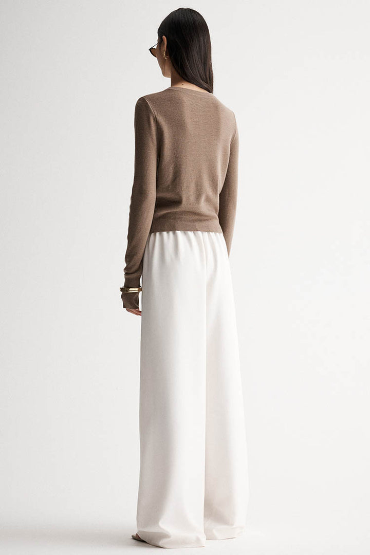 Madeleine Knit Cardigan in Camel