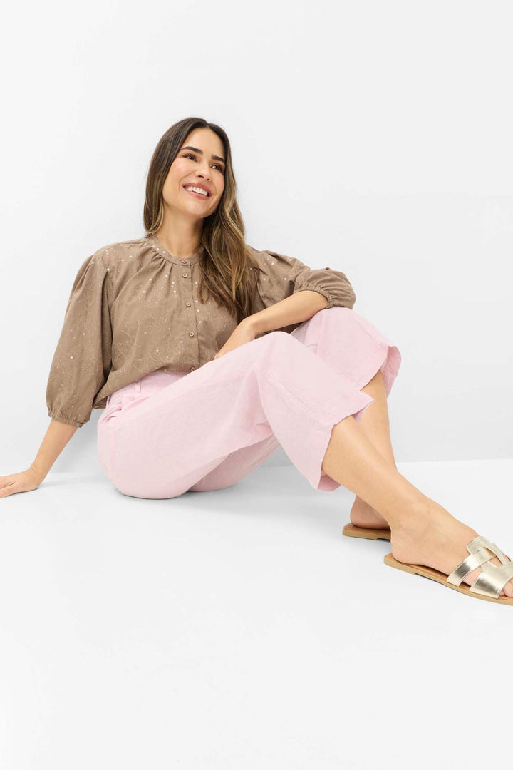 Maine S Wide Leg Pant in Dusty Rose