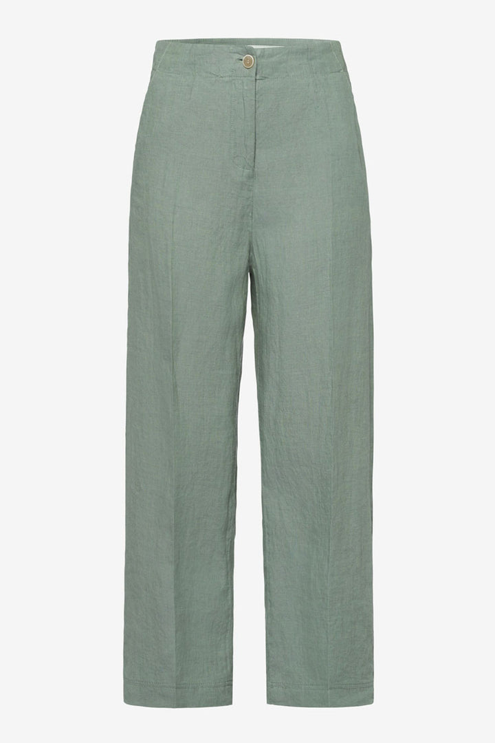 Maine S Wide Leg Linen Pants in Matcha