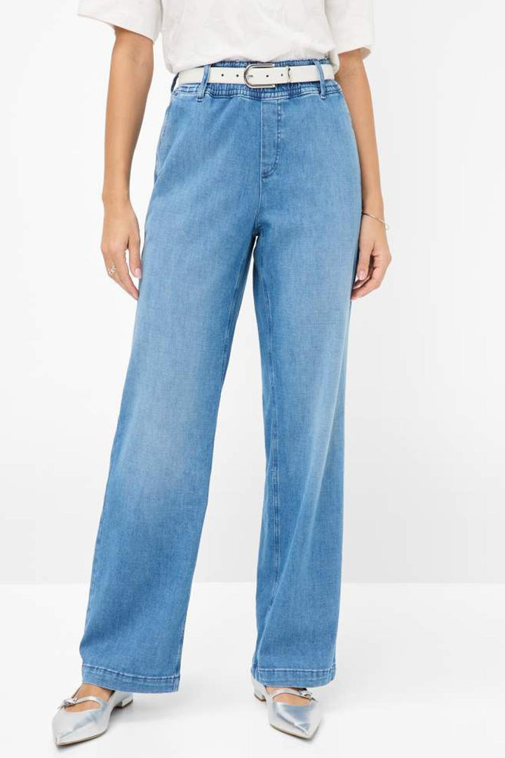 Maine Wide Leg Jeans in Used Light Blue