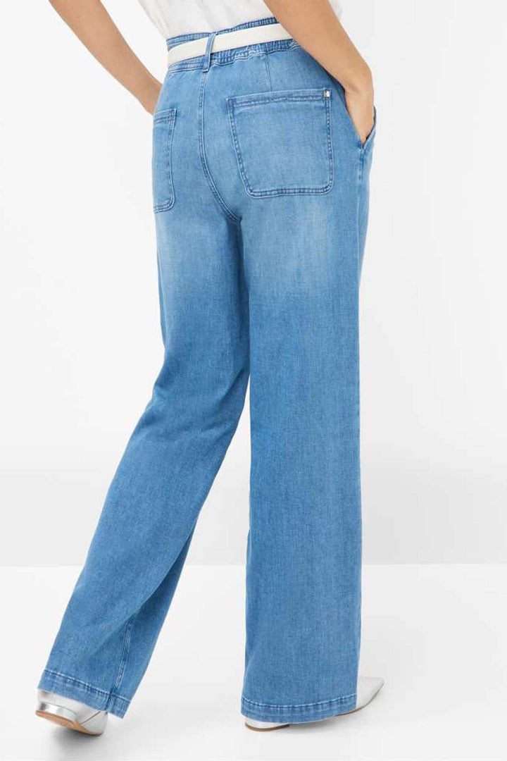 Maine Wide Leg Jeans in Used Light Blue
