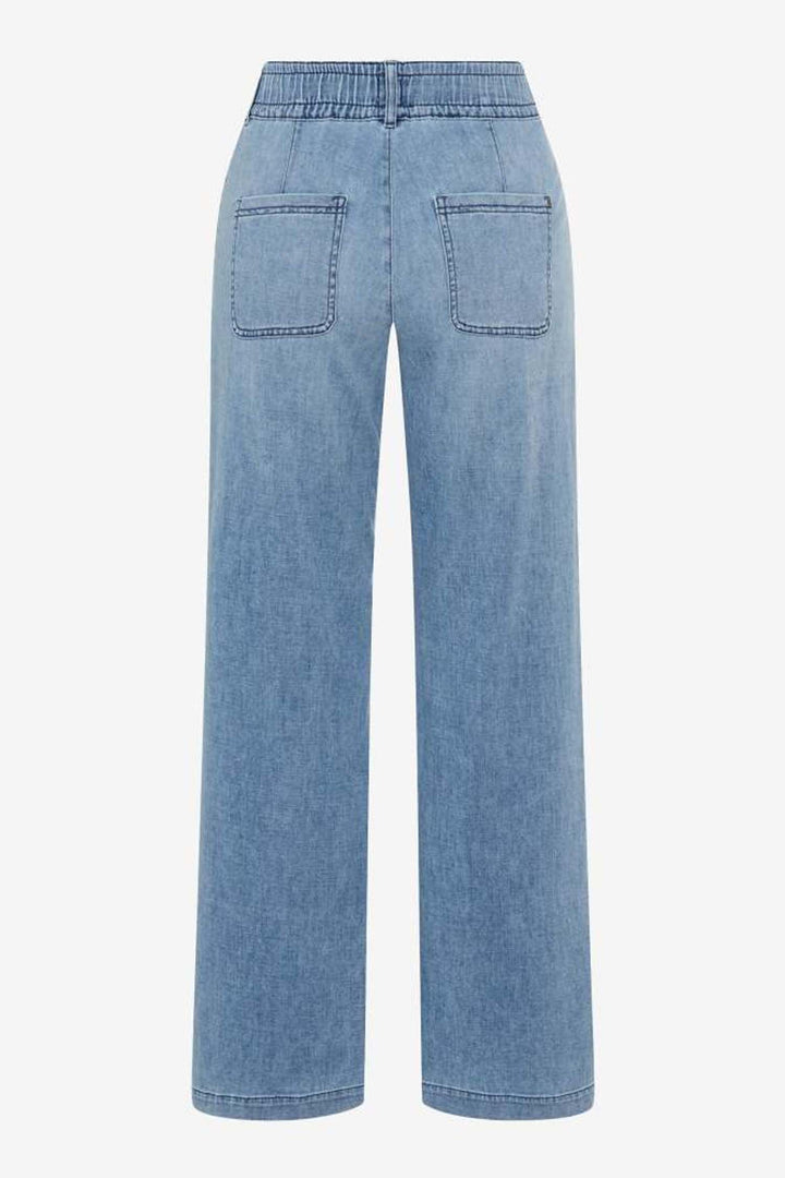 Maine Wide Leg Jeans in Used Light Blue