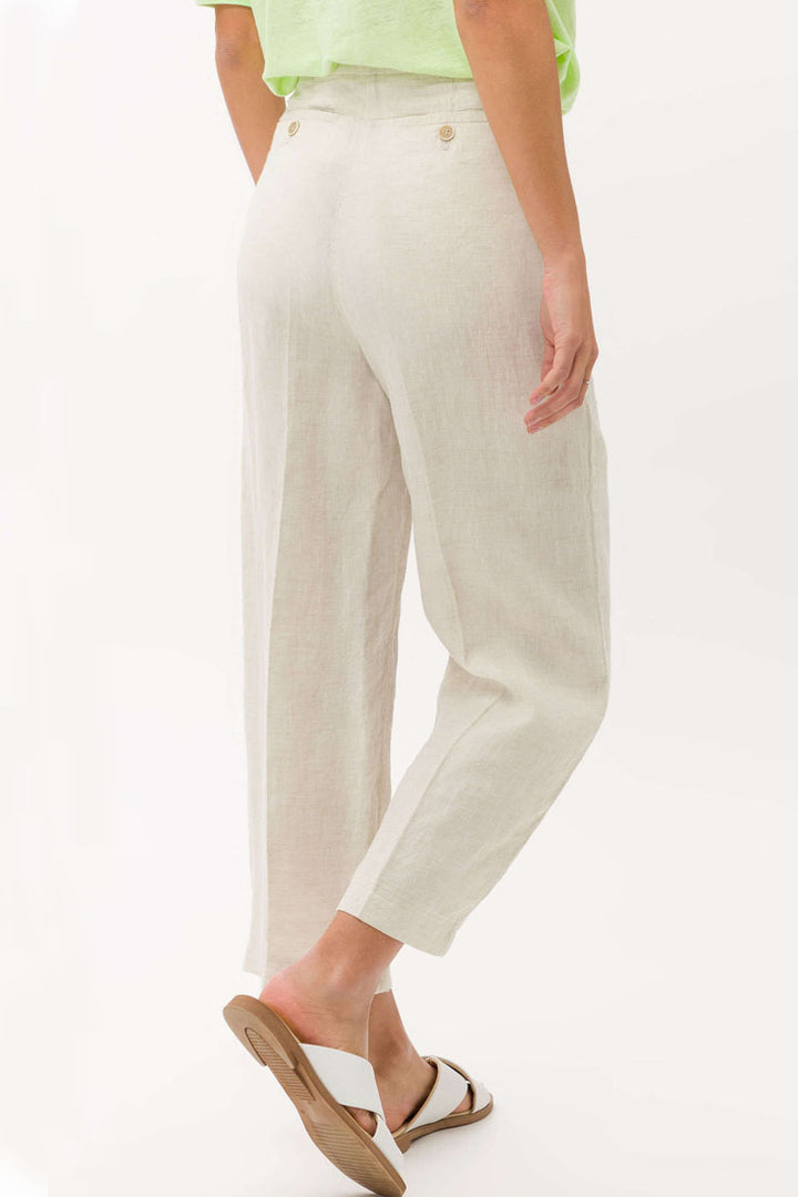 Maine Wide Leg Linen Pants in Beige