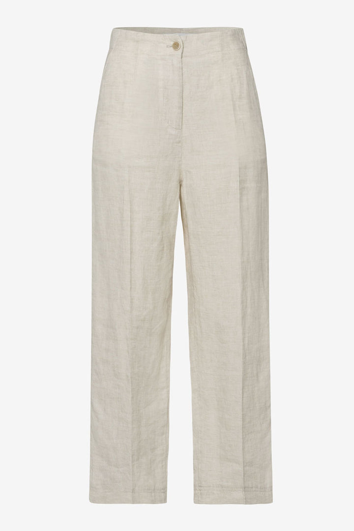 Maine Wide Leg Linen Pants in Beige