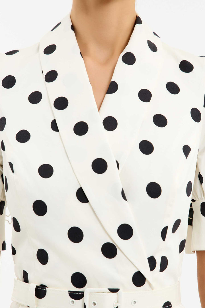 Maisie Midi Dress in Polka Dot