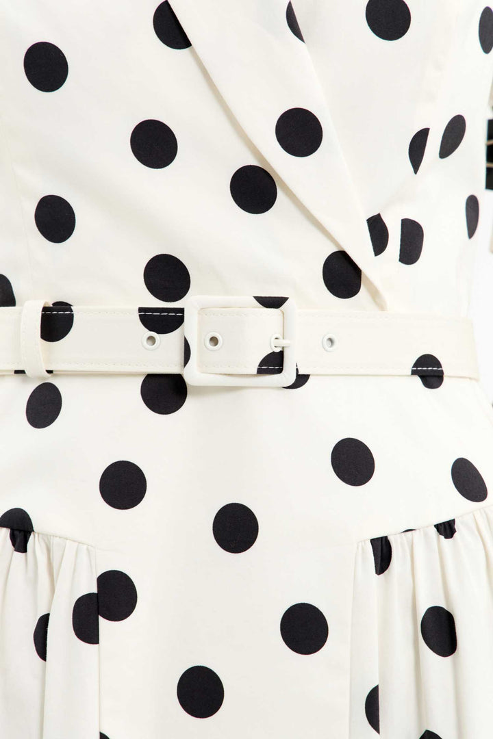 Maisie Midi Dress in Polka Dot