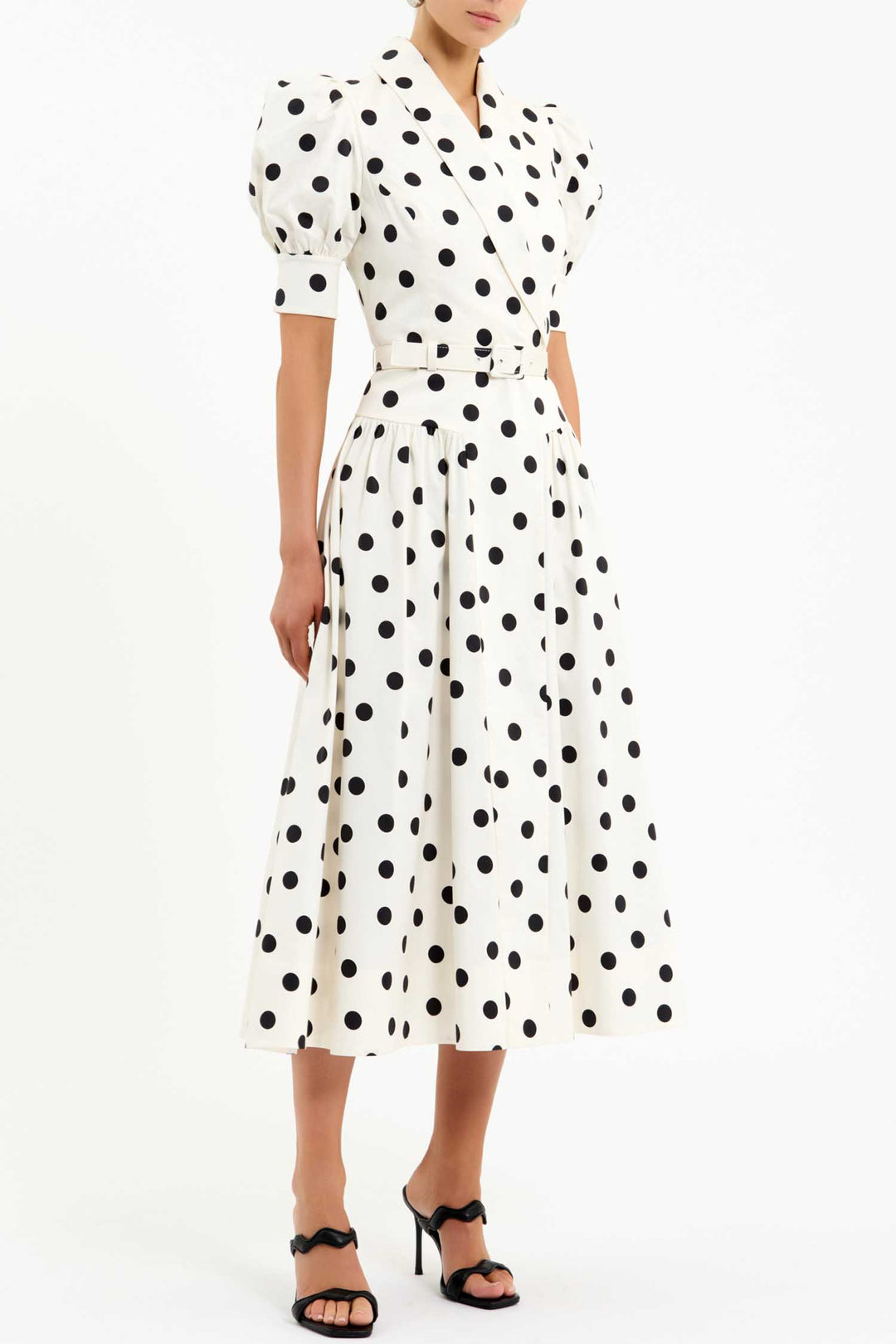 Maisie Midi Dress in Polka Dot