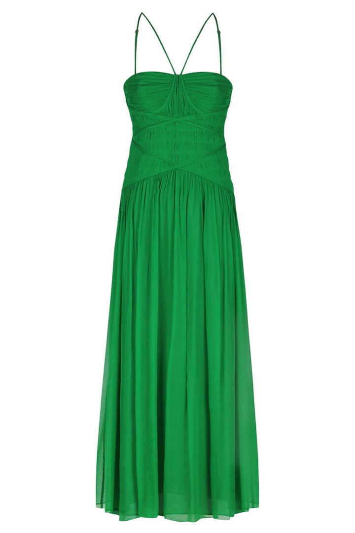 Malina Ruched Bodice Midi Dress