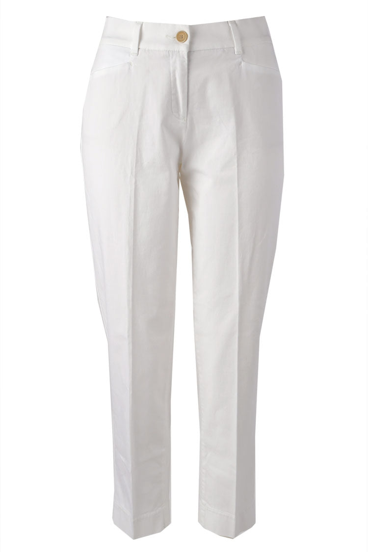 Mara S Chinos in White