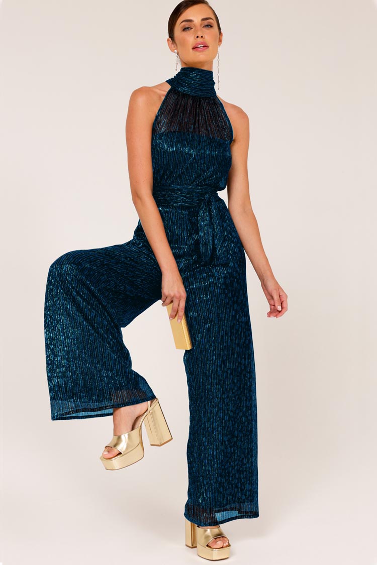 Marble Sky Jumpsuit in Turquoise