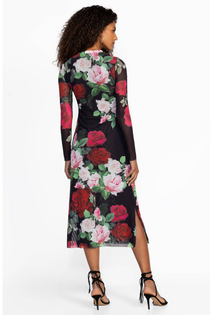 Maria Rosa Lolia Mesh Midi Dress