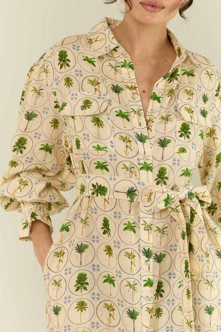 Marigold Dress in Tropical Palms | FINAL SALE