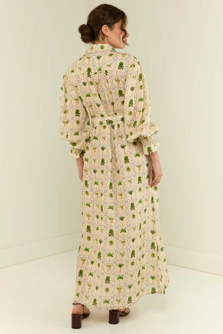 Marigold Dress in Tropical Palms | FINAL SALE