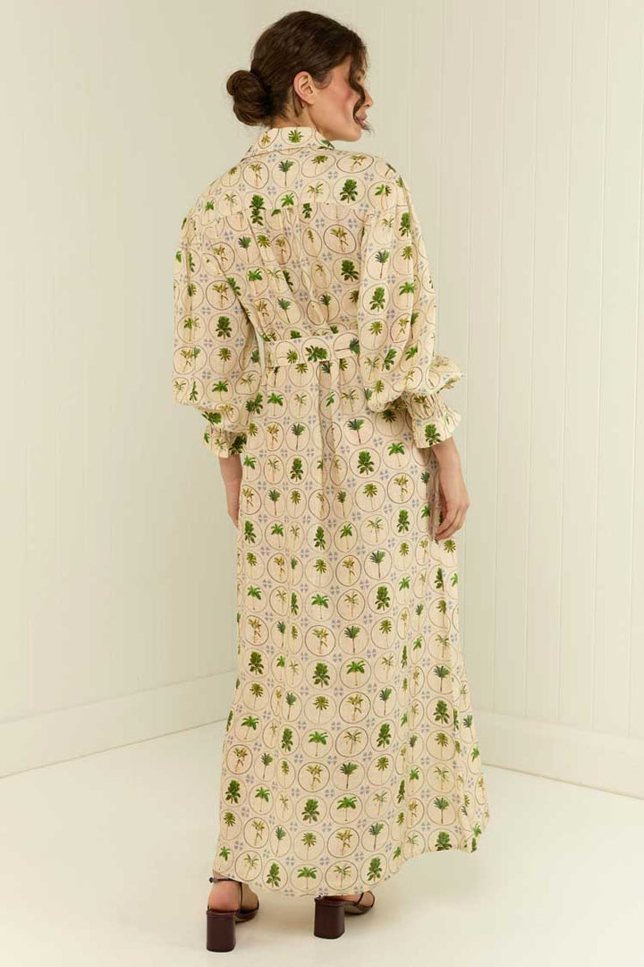 Marigold Dress in Tropical Palms | FINAL SALE