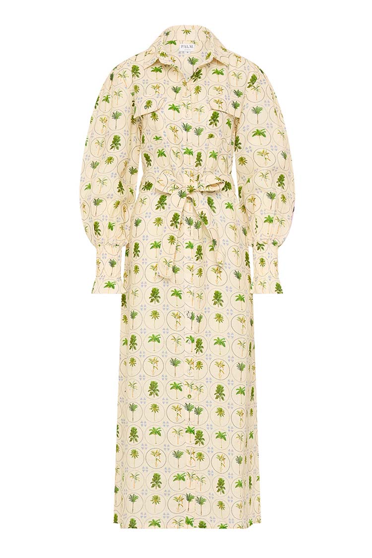 Marigold Dress in Tropical Palms | FINAL SALE