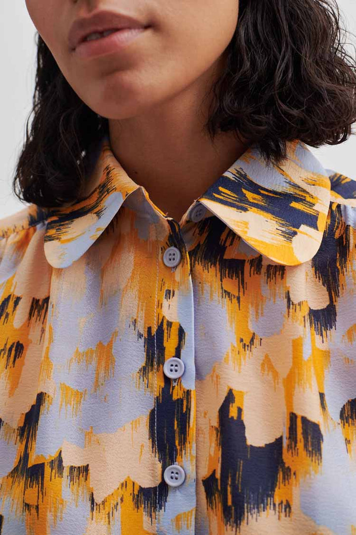 Marigold Heather Printed Shirt | FINAL SALE