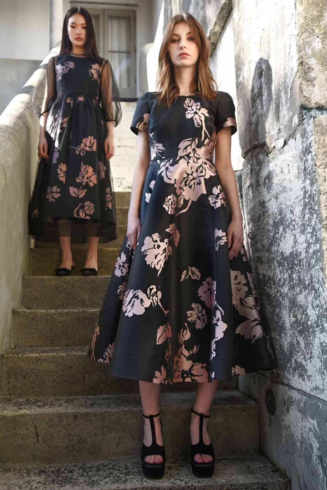 Marilyn Monrose Dress in Black/Pink