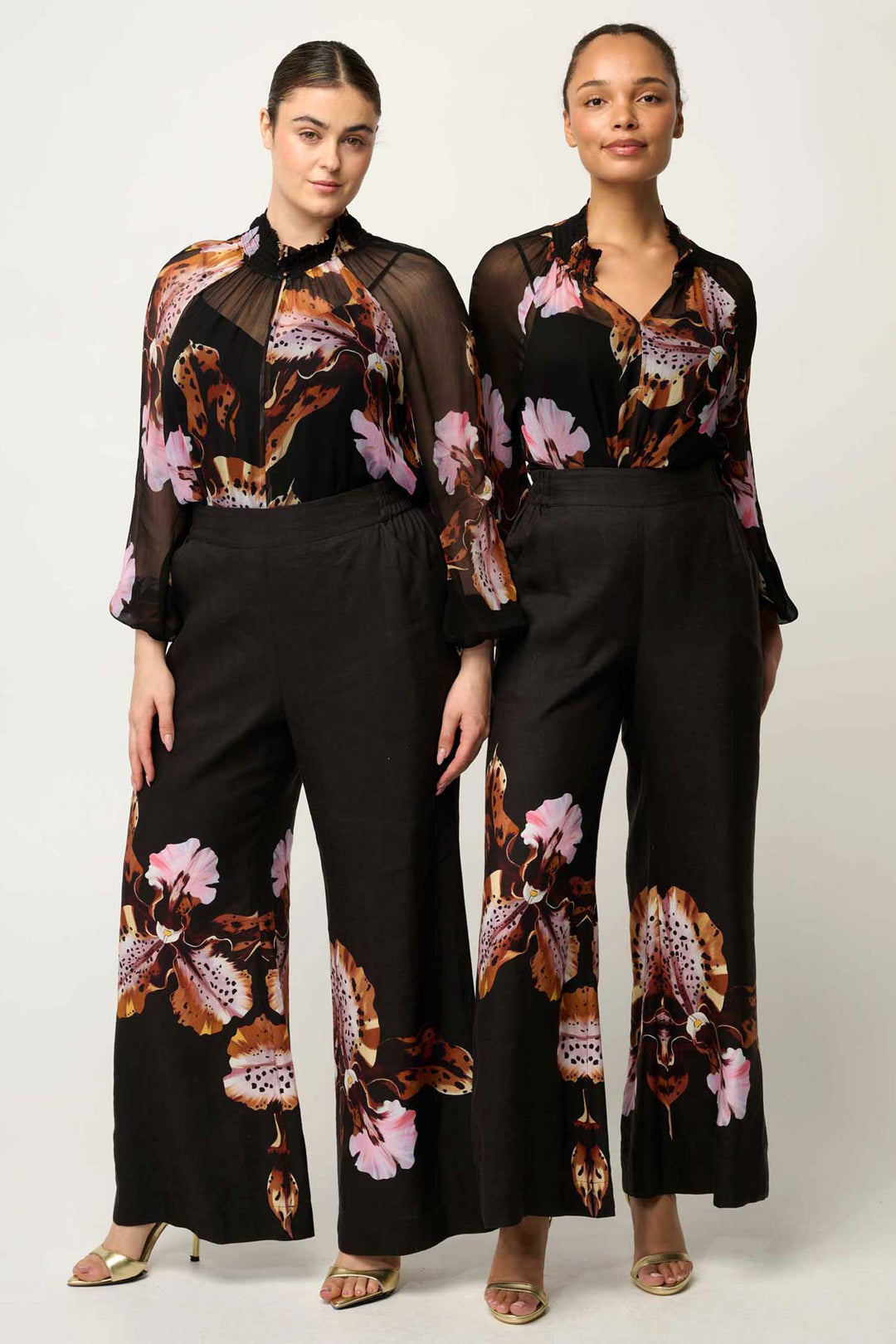 Maris Sheer Blouse in Sunset Orchid