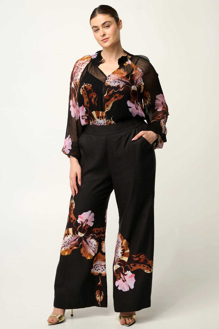 Maris Sheer Blouse in Sunset Orchid