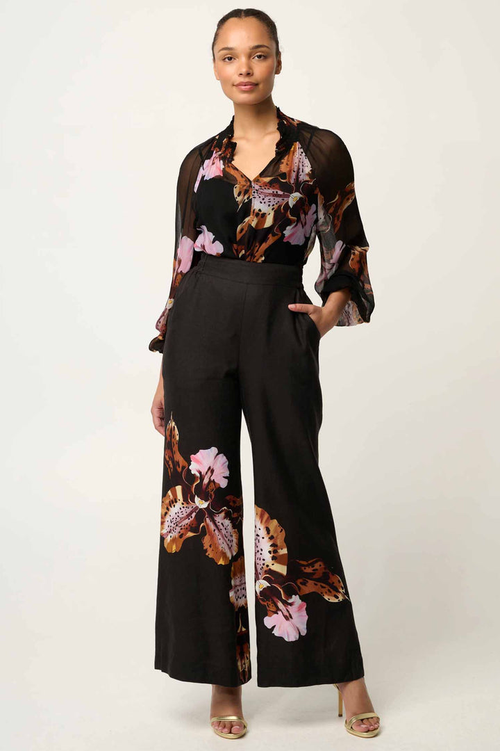 Maris Sheer Blouse in Sunset Orchid
