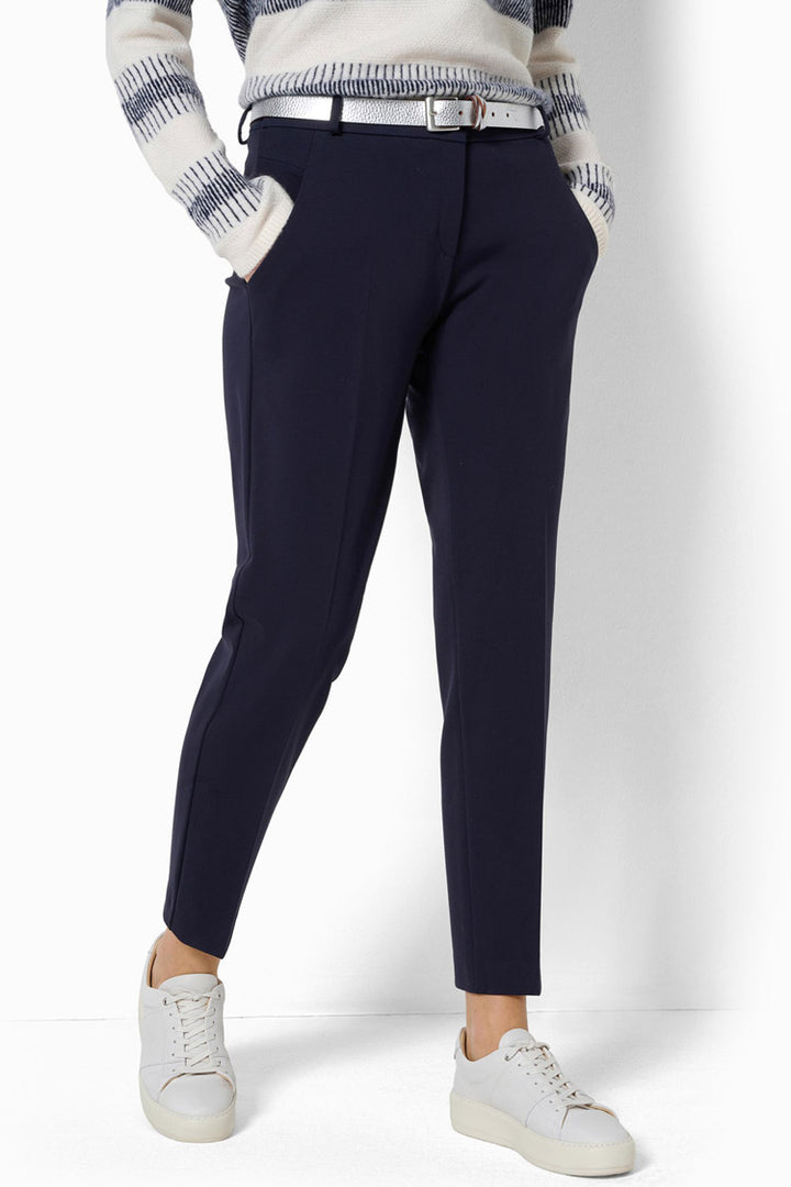 Maron S Jersey Chino in Dark Blue