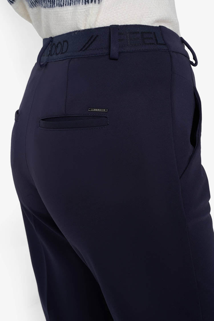 Maron S Jersey Chino in Dark Blue