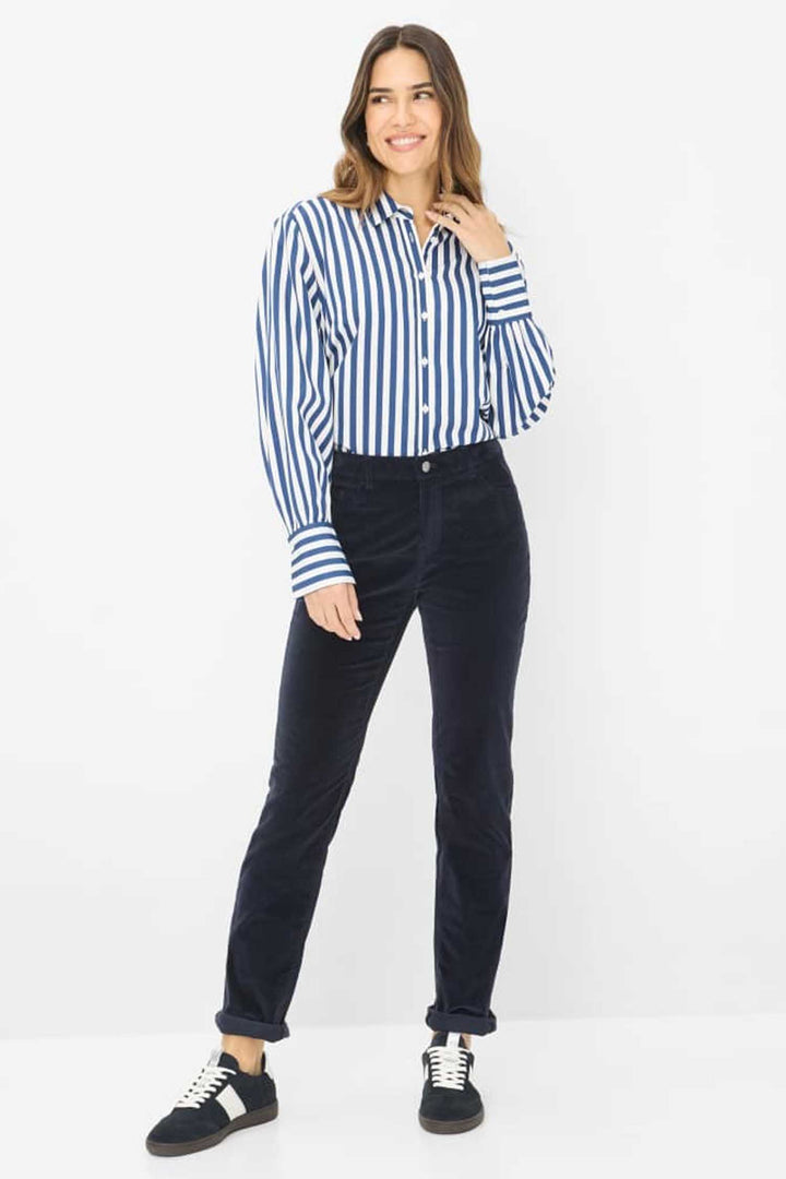 Mary Regular-Fit Pants in Navy