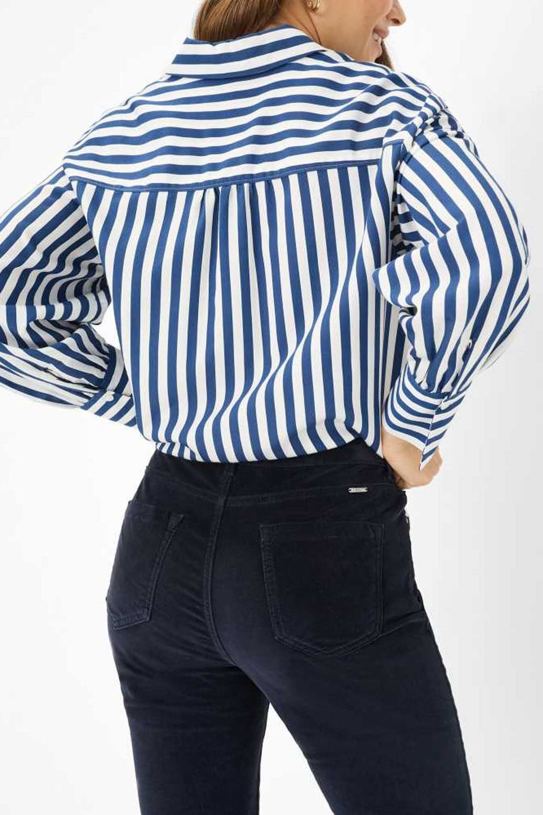 Mary Regular-Fit Pants in Navy