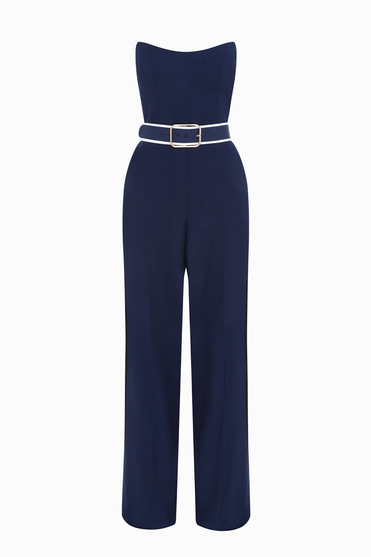 Mary Jumpsuit - Oxford Blue