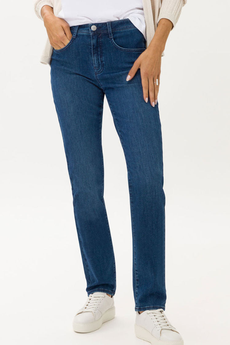 Mary Straight Leg Jeans in Used Regular Blue