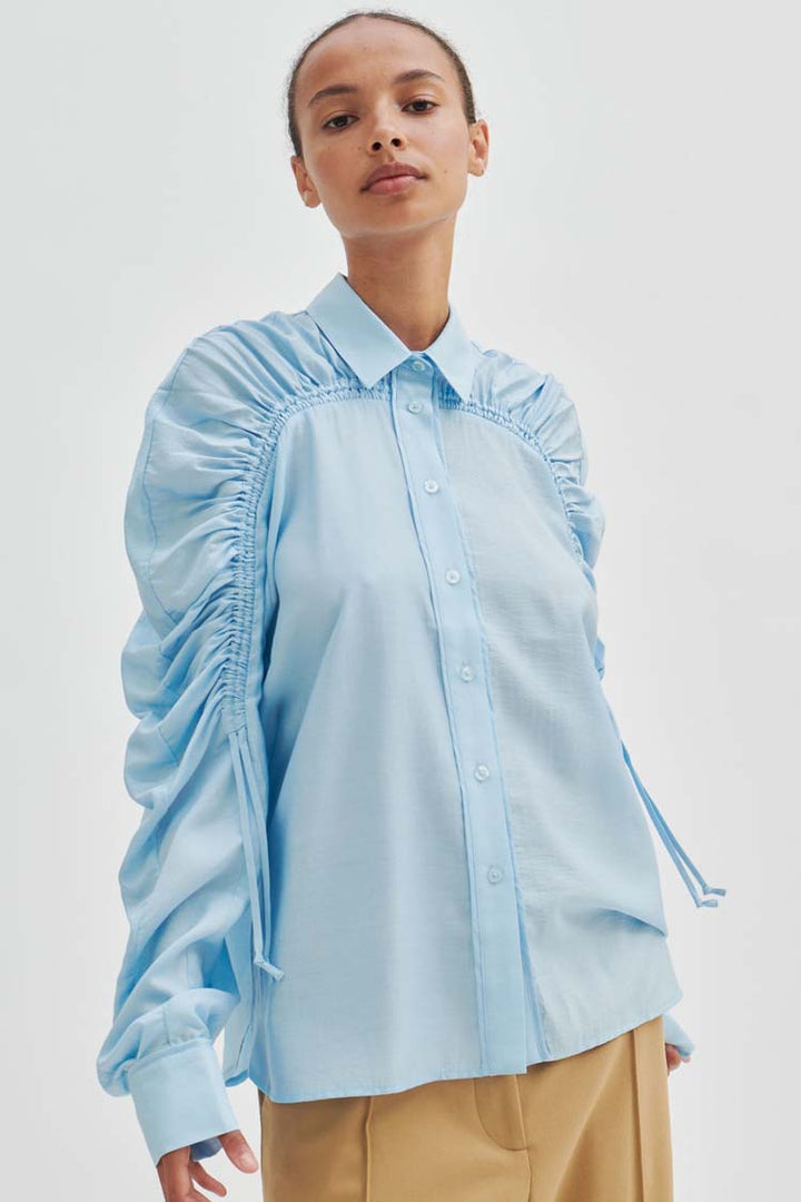 Masman Sculptured Shirt in Sky | FINAL SALE