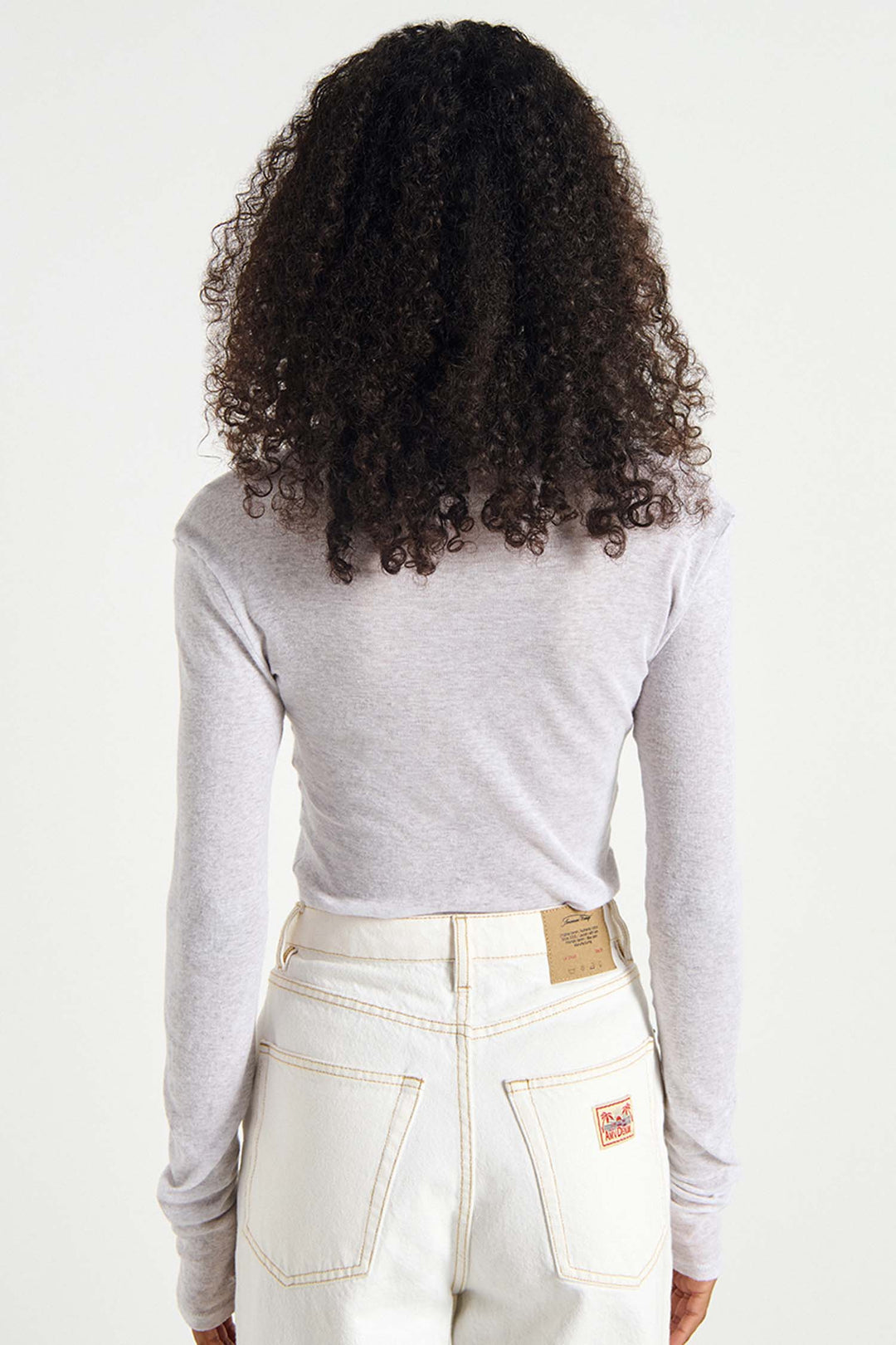 Massachusetts Turtleneck LS T-Shirt in Heather Grey