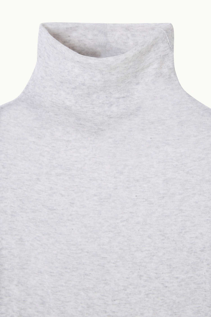 Massachusetts Turtleneck LS T-Shirt in Heather Grey