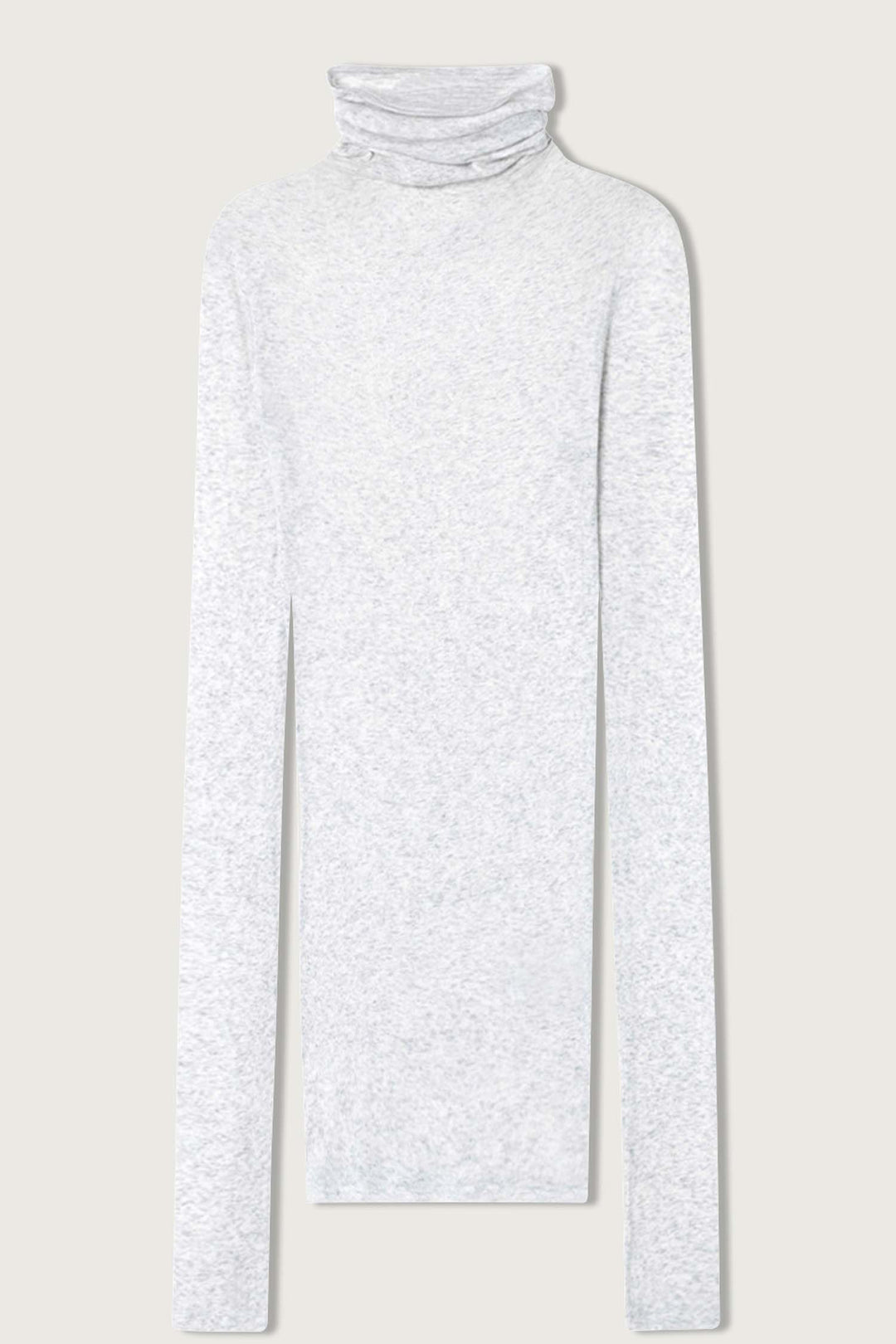 Massachusetts Turtleneck LS T-Shirt in Heather Grey