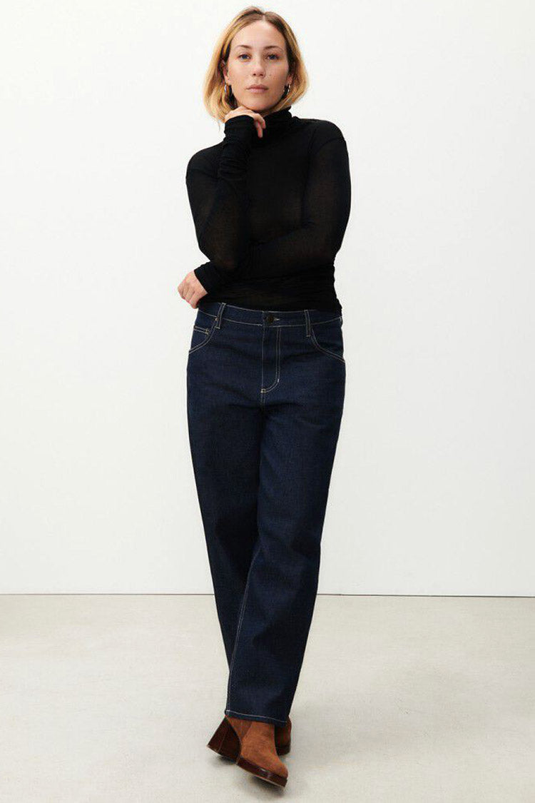 Massachusetts Turtleneck T-shirt in Black