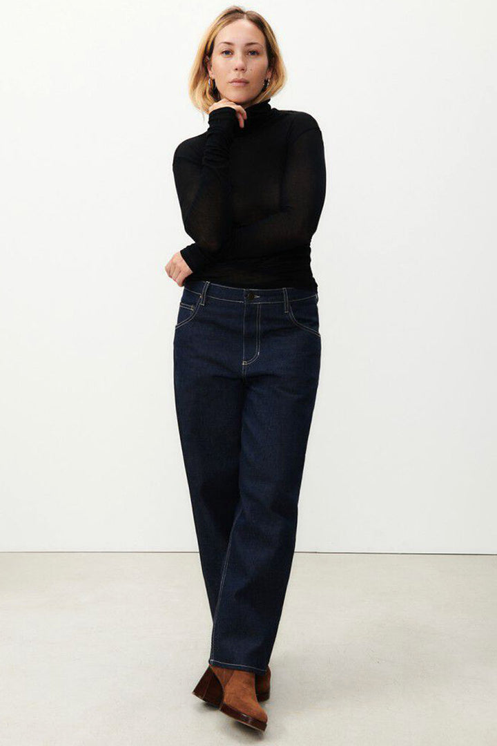 Massachusetts Turtleneck T-shirt in Black