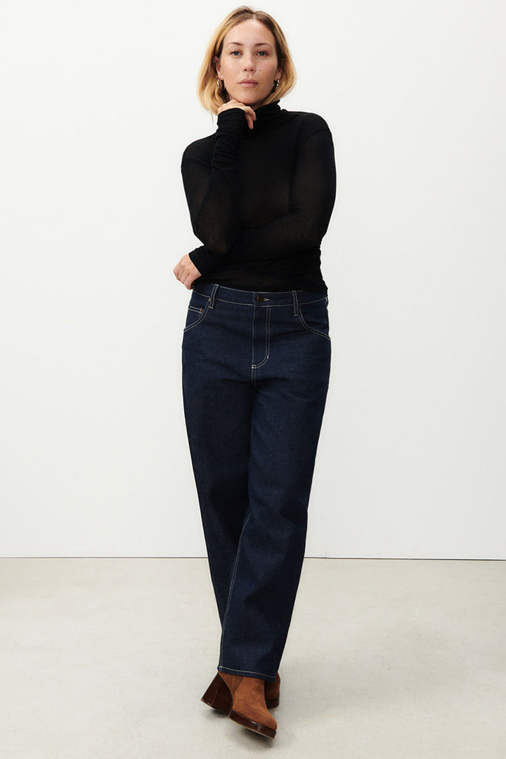 Massachusetts Turtleneck T-shirt in Black