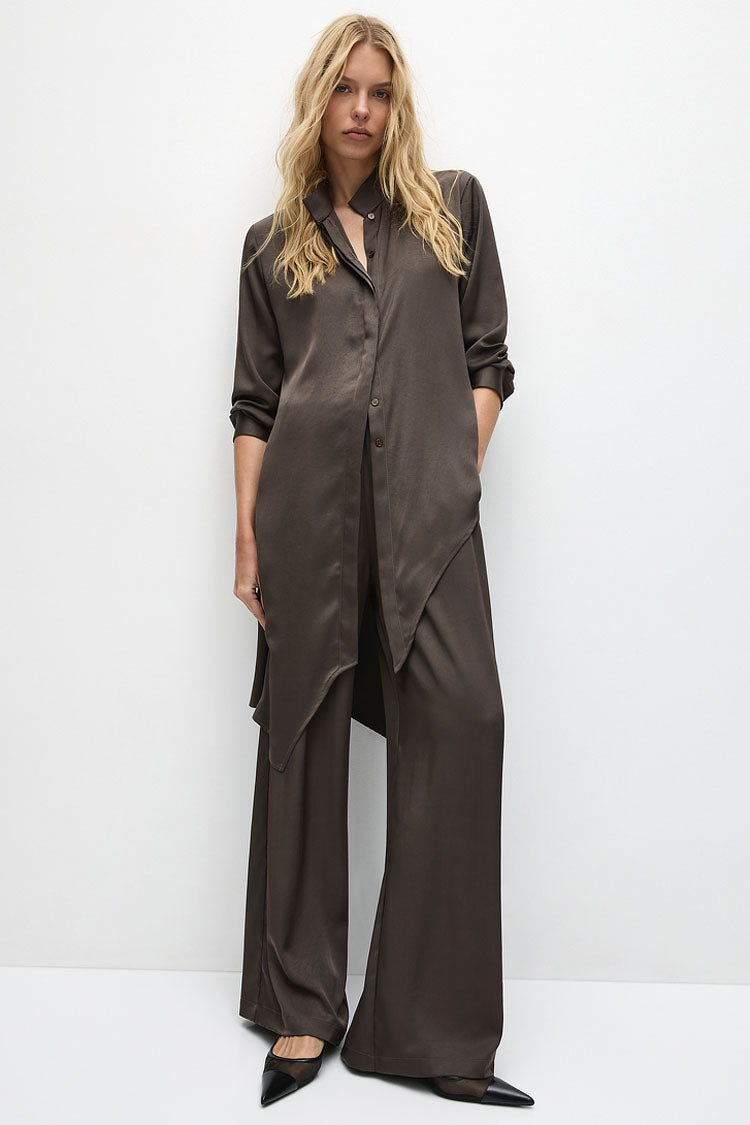 Maxi Gloss Pace Pant in Leather