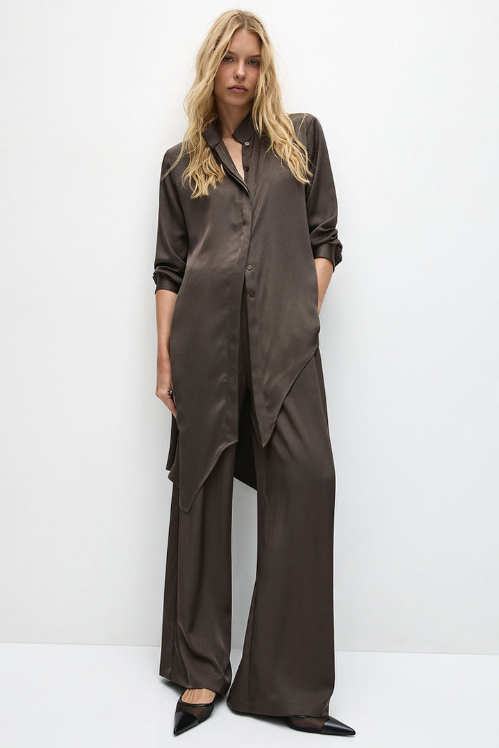 Maxi Gloss Pace Pant in Leather