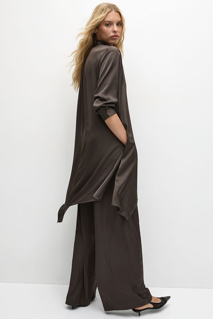 Maxi Gloss Pace Pant in Leather