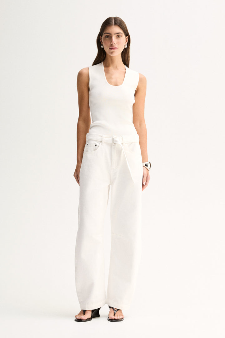 Mayfield Denim Pant in Ivory
