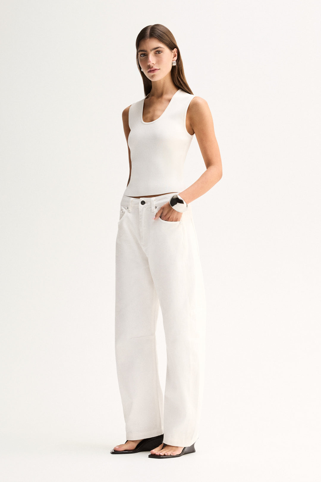 Mayfield Denim Pant in Ivory