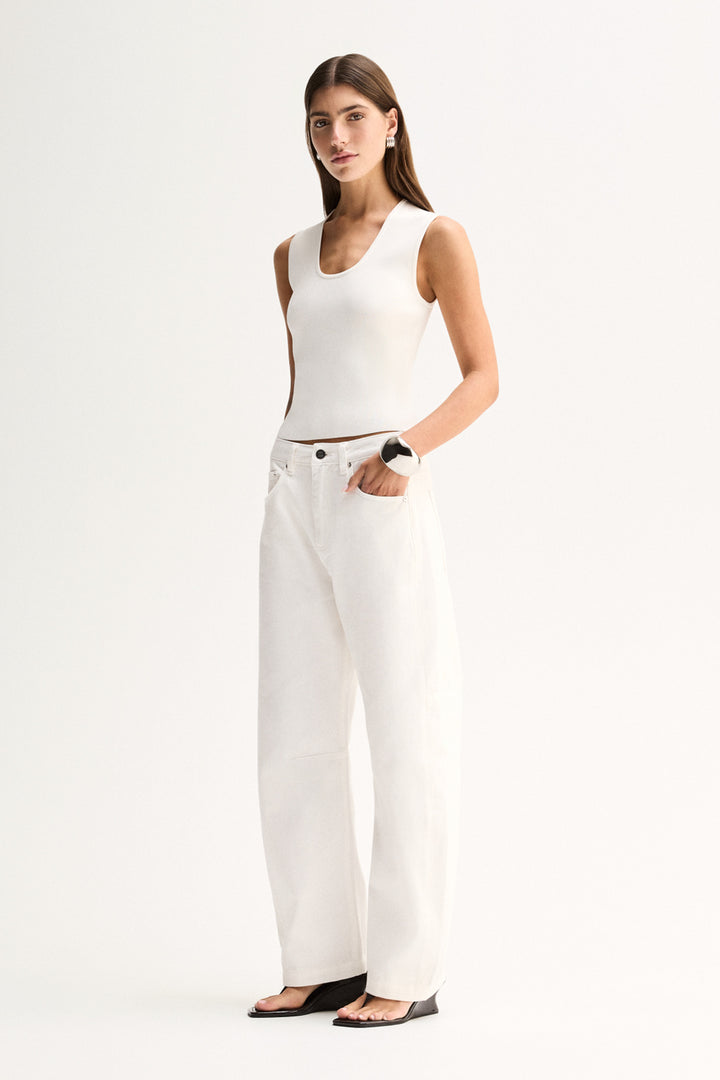 Mayfield Denim Pant in Ivory