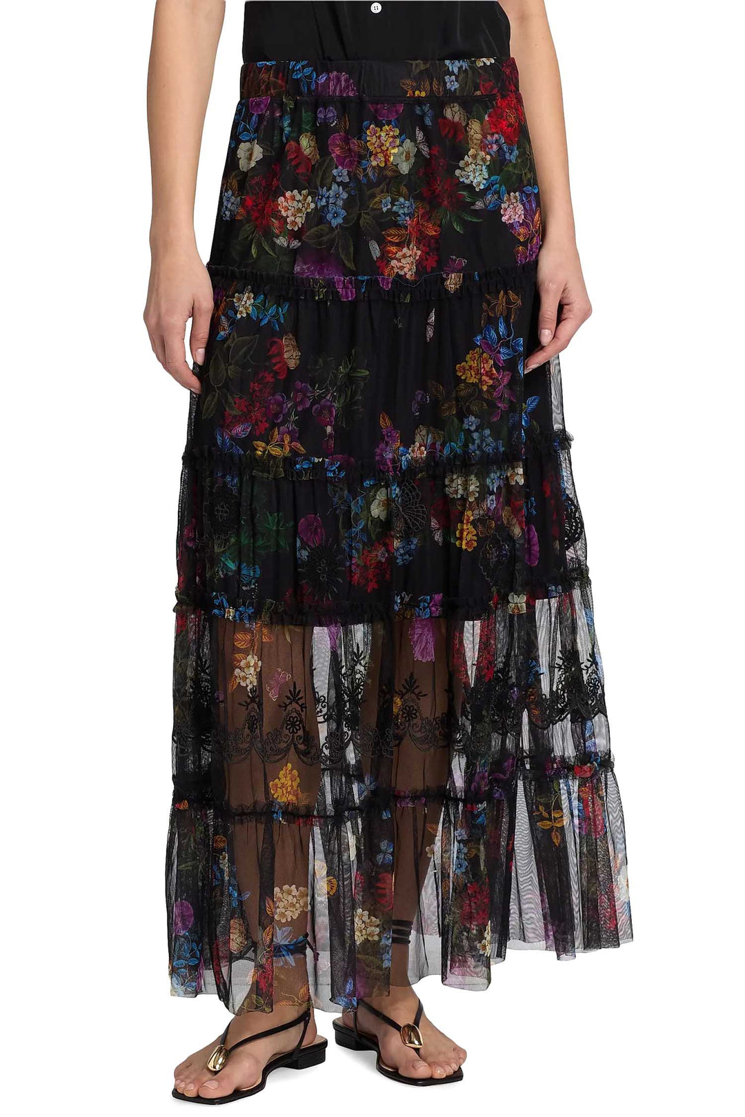 Mazzy Tiered Skirt in Kahlani