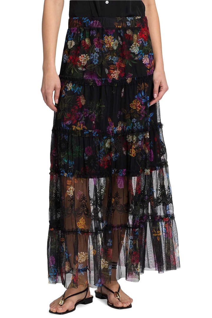 Mazzy Tiered Skirt in Kahlani