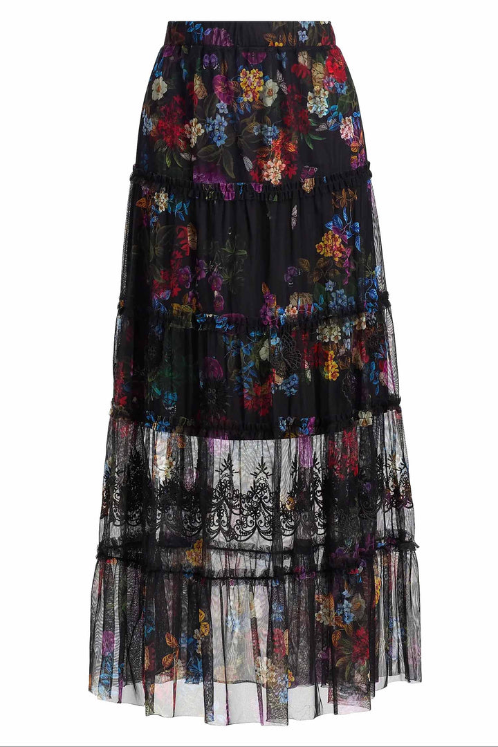 Mazzy Tiered Skirt in Kahlani