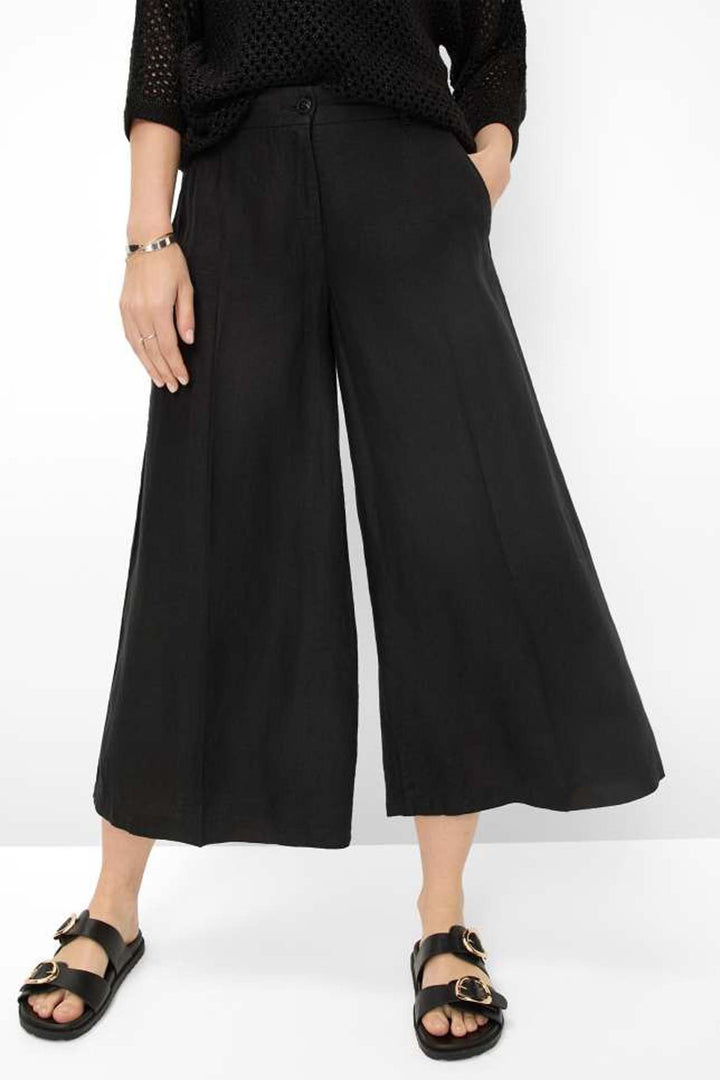 Melli S Wide Chino Pants in Black