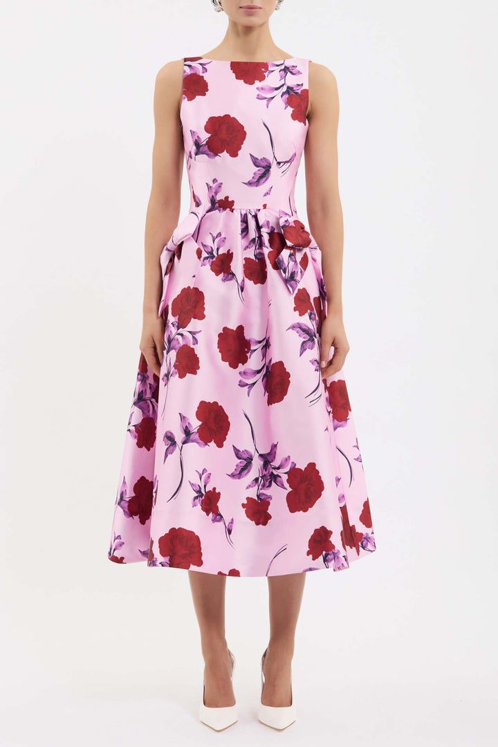 Melora Midi Dress in Lilac Vintage Rose